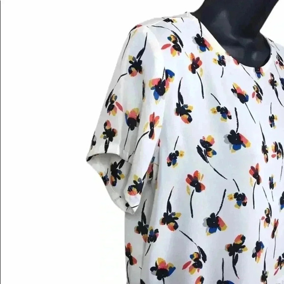 Asher by Fabr’ik Houston Floral Blouse Size M—B2 - Picture 5 of 8